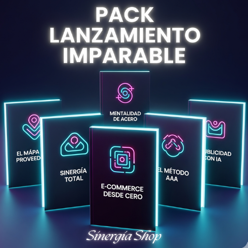 Pack Lanzamiento Imparable: Tu Sistema Completo para Crear, Sincronizar y Vender en tu Propia Tienda Online.